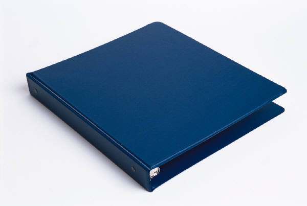 blue notebook binder